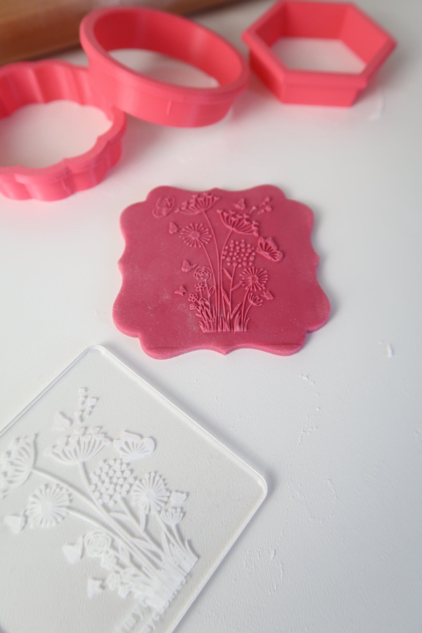 Fondant Stamp - Debosser - Flower Meadow