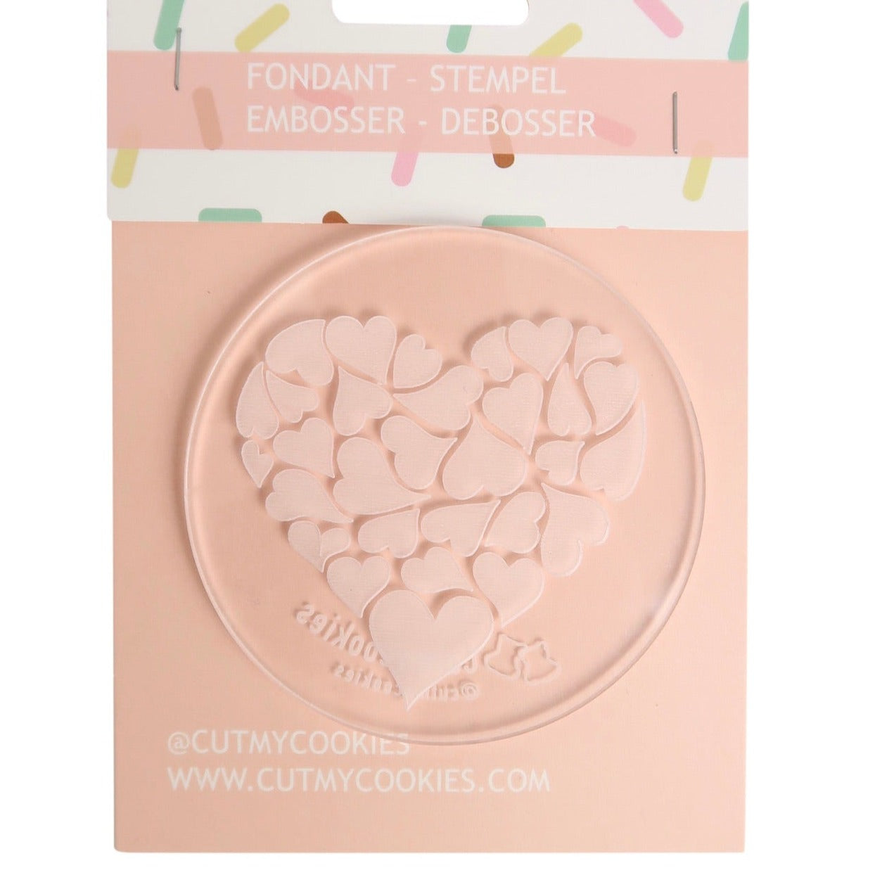 Fondant stamp - debosser - heart