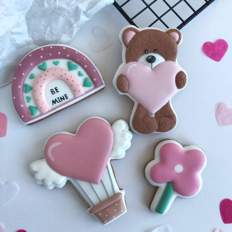 Ausstechform Bär Valentine mit Herz
