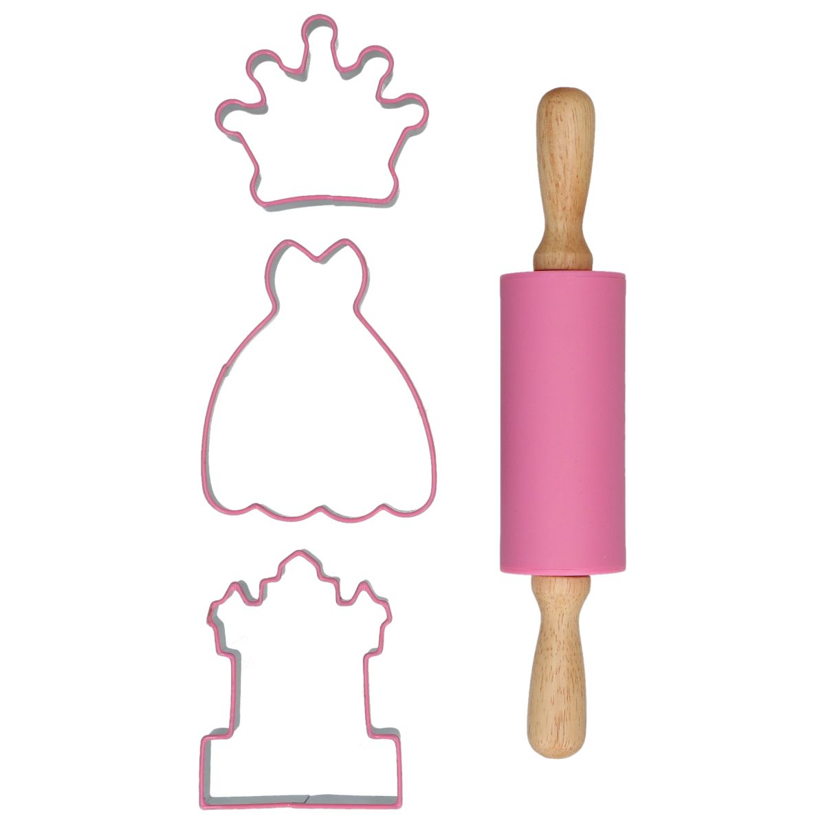 Wilton Backset mit Ausstecher und Wallholz - Prinzessin
