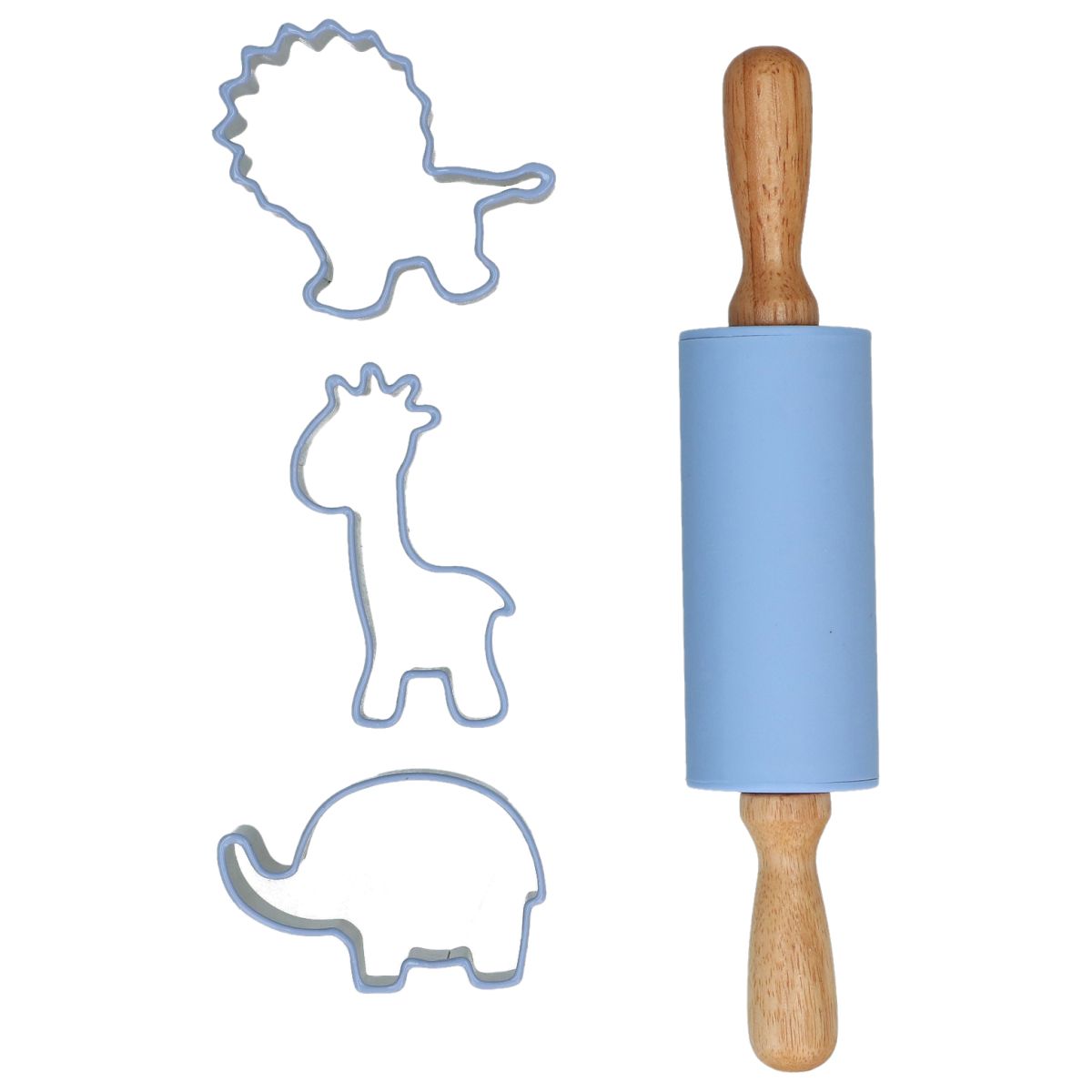 Wilton Backset mit Ausstecher und Wallholz - Wilde Tiere