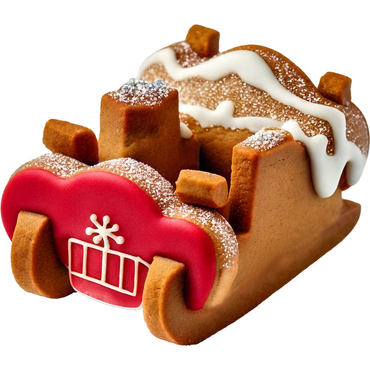 Wilton Ausstecher Set - 3d Weihnachtsschlitten - 4-teilig