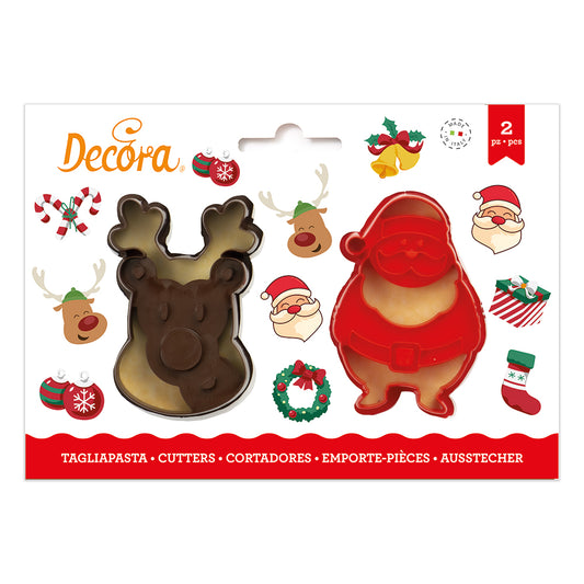 Decora Ausstechformen Santa und Rentier