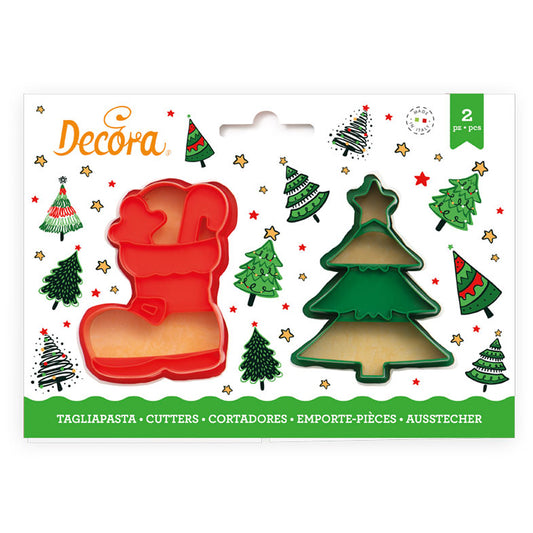 Decora Ausstechformen Tannenbaum und Stiefel 