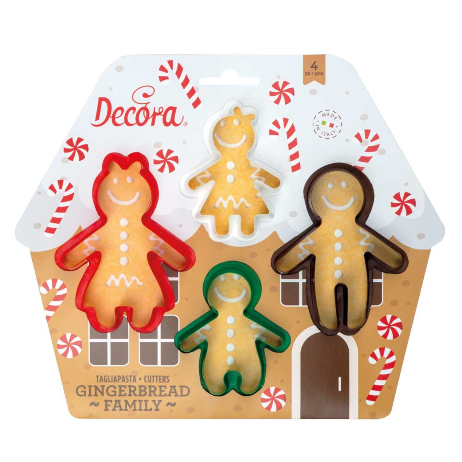 Decora Ausstechformen Lebkuchenfamilie - 4 Stk
