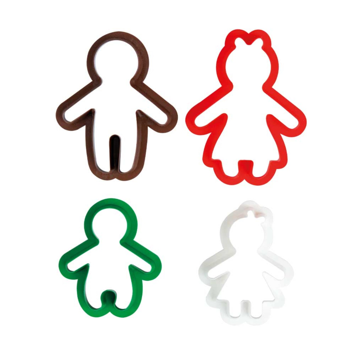 Decora Ausstechformen Lebkuchenfamilie - 4 Stk