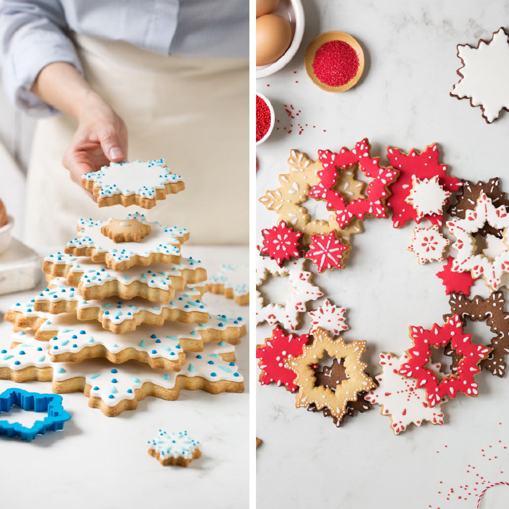 Decora Ausstechformen Schneeflocken-Baum Set - 8 Stk