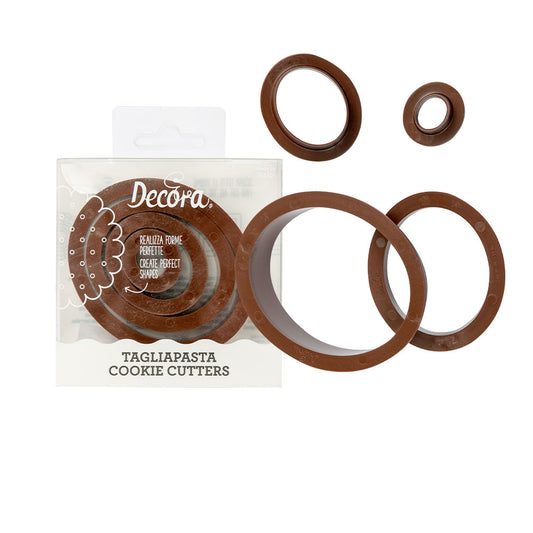 Decora Ausstechformen Kreise Oval -  4 Stk