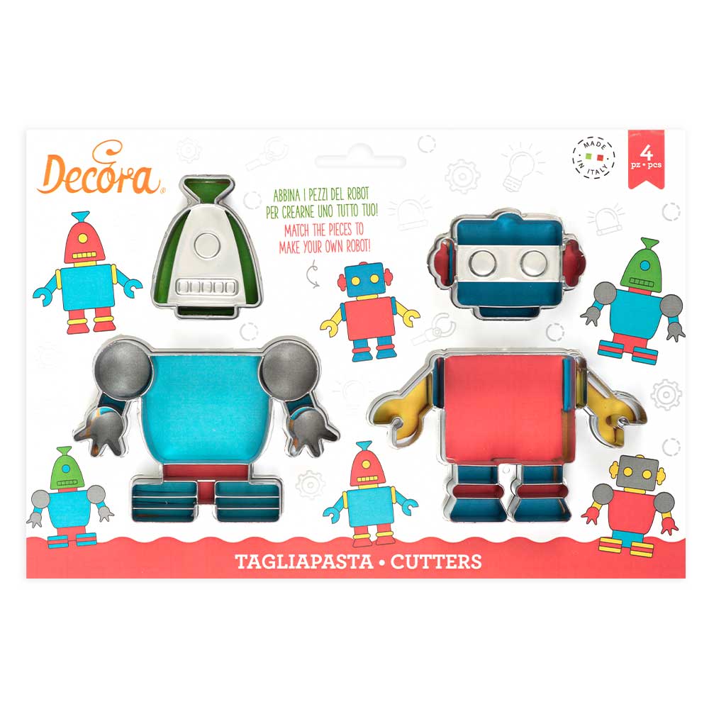 Decora Ausstechformen Roboter Set