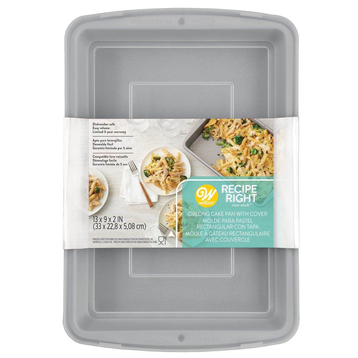Wilton Backform Rechteck mit Deckel - 32.5x22.5cm