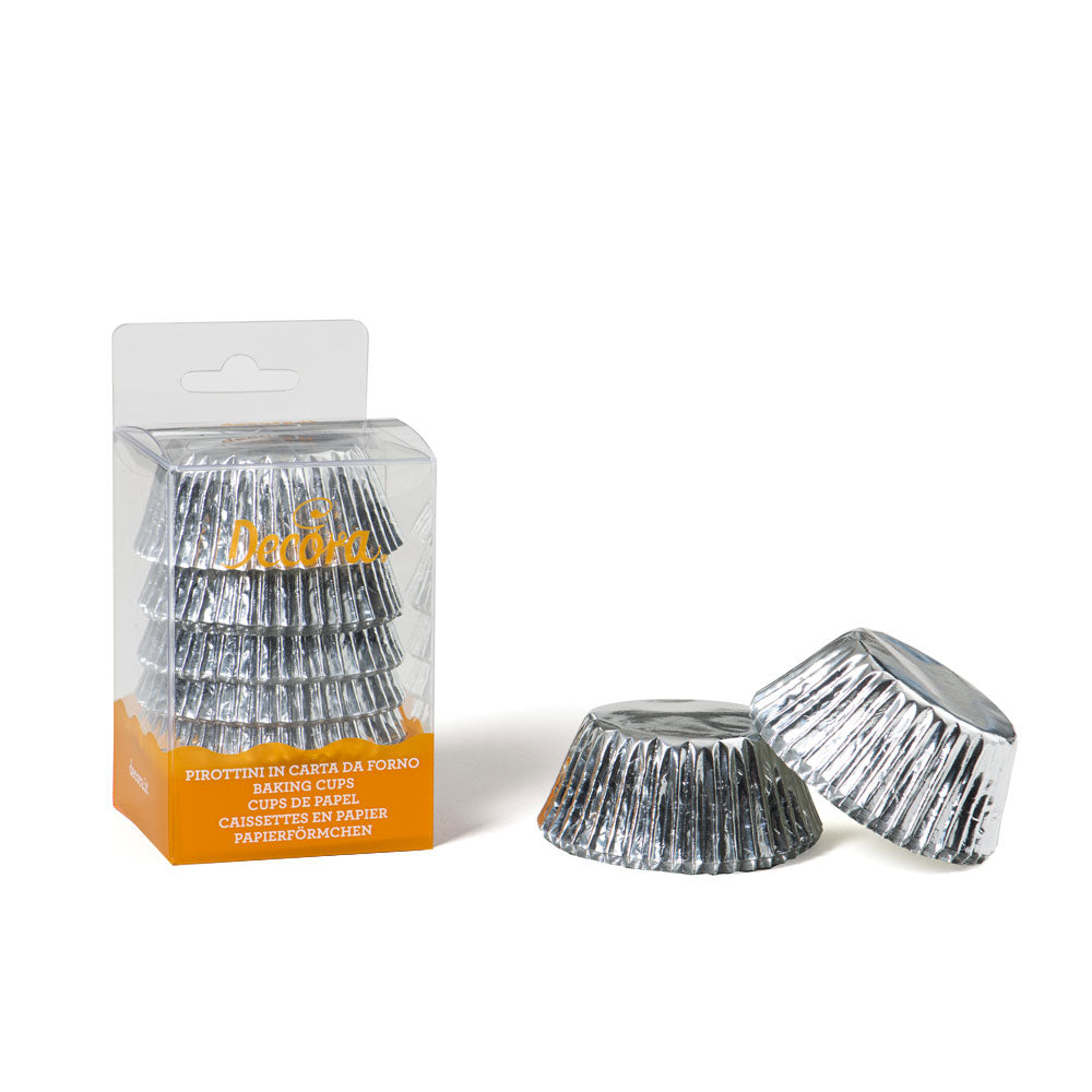 Decora Cupcake Backförmchen Gold & Silber - 60 Stk