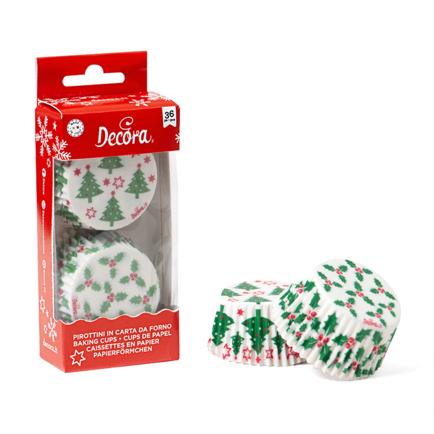 Decora Cupcake Backförmchen Tannenbaum - 36 Stk
