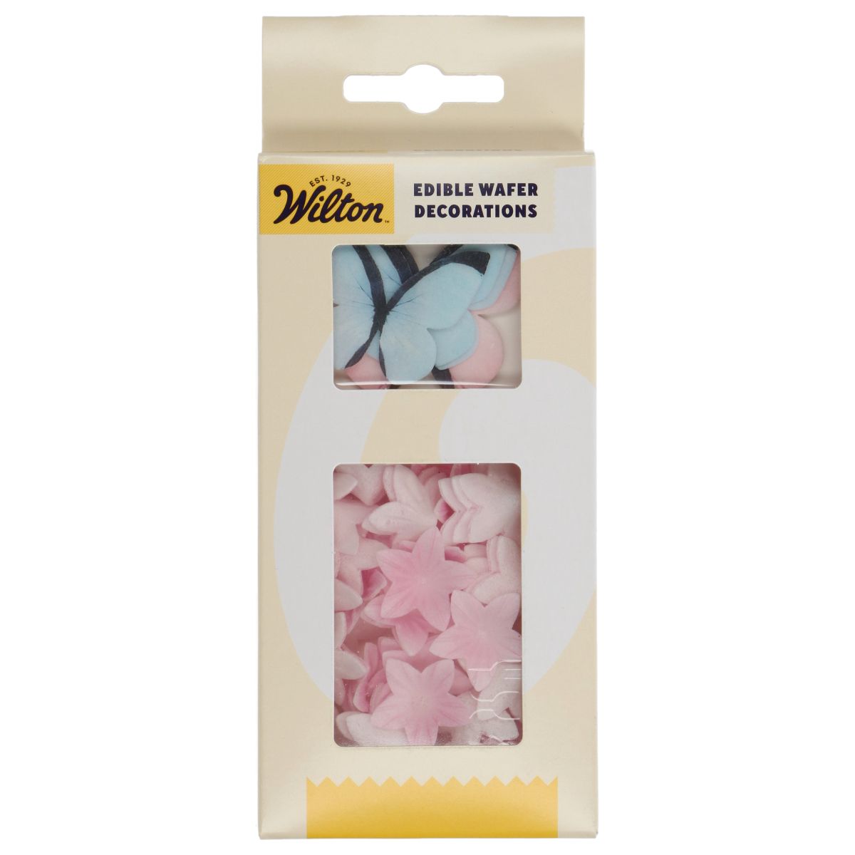 Wilton Essbare Schmetterlinge und Blumen - Wafer Papier - Pastell Pink - 30-teilig