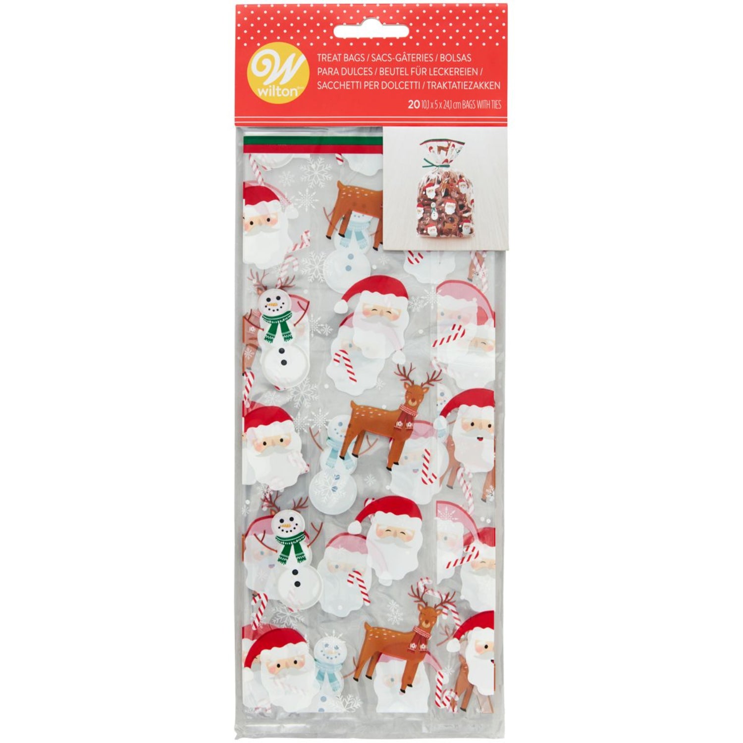 Wilton Geschenktüten - Santa - 20 Stk
