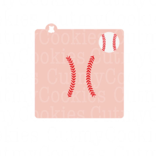 Schablone Baseball 