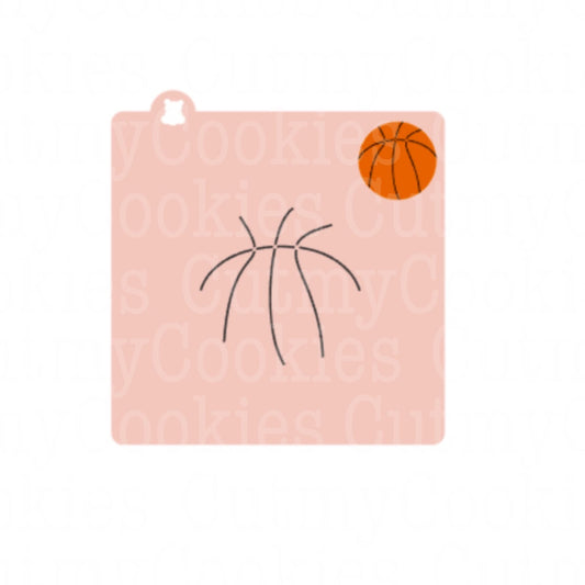 Schablone Basketball - 8cm