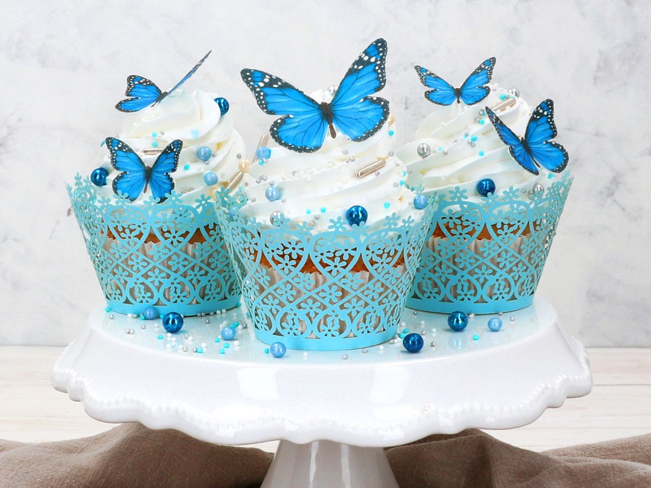 Esspapier - Wafer Papier - Schmetterlinge blau