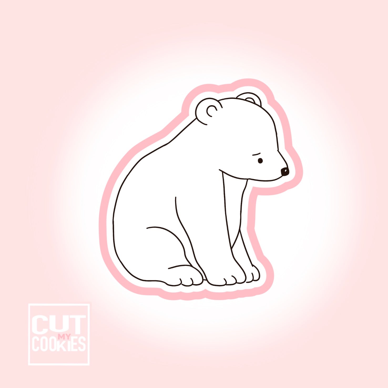 Ausstechform Eisbär Mama