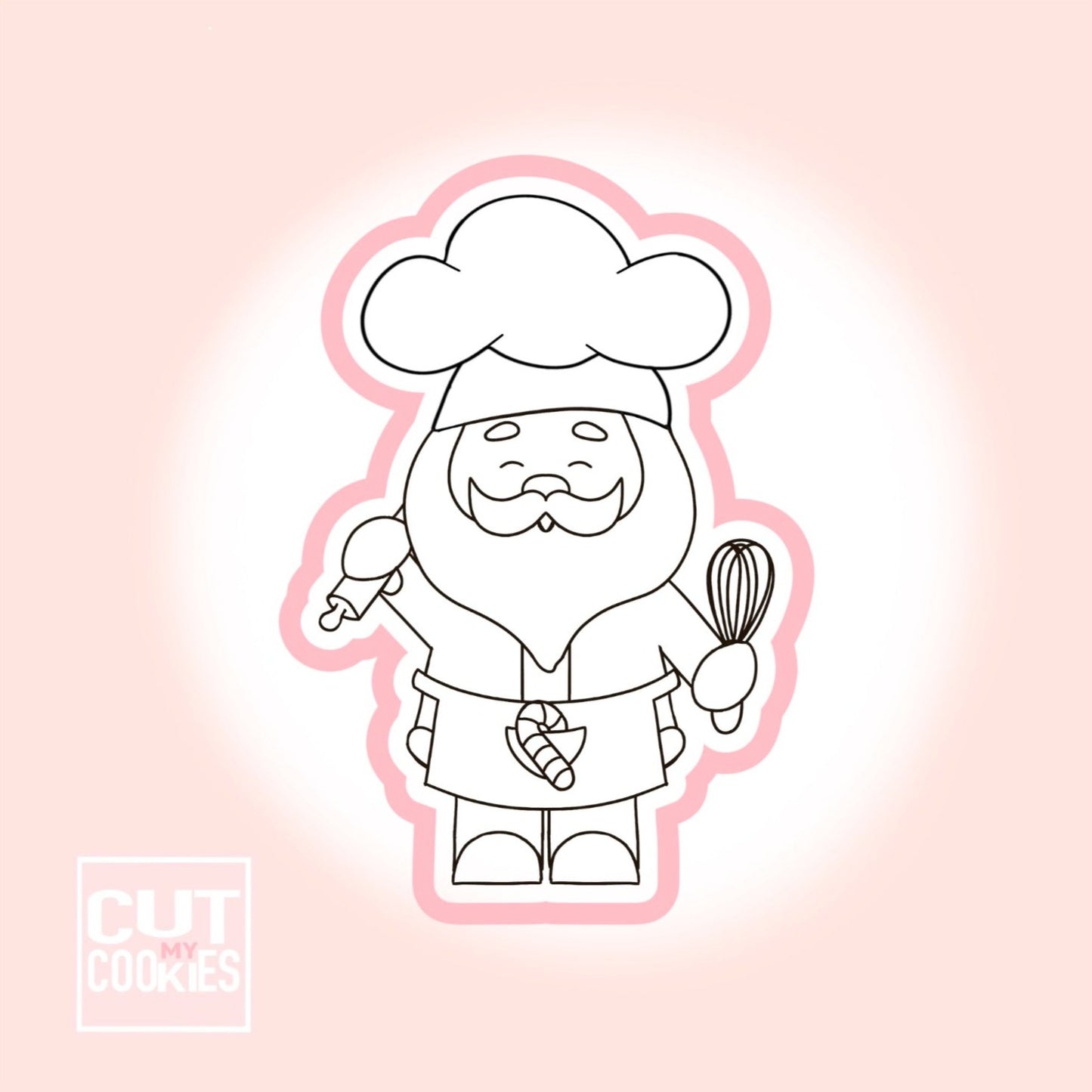 Ausstechform Santa Chef