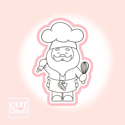 Ausstechform Santa Chef