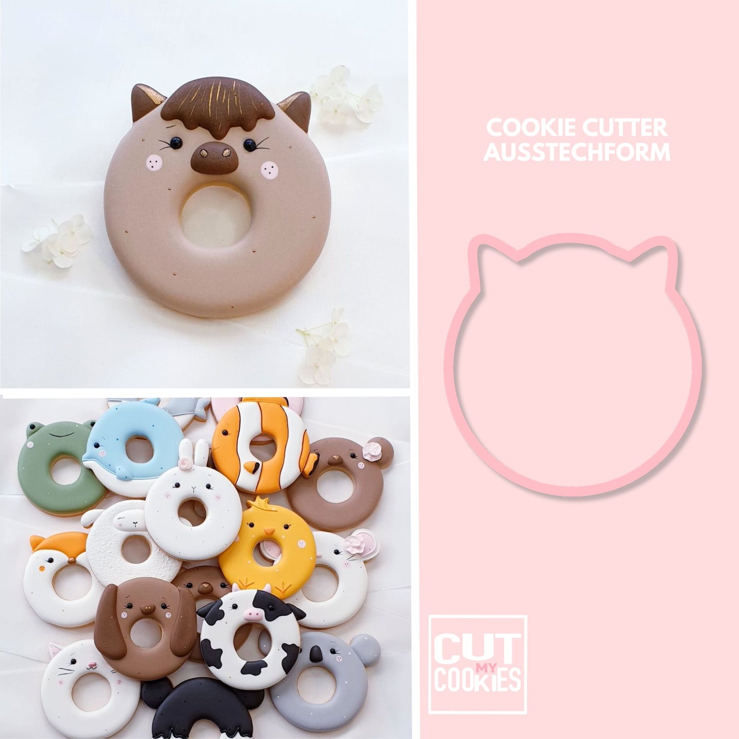 Ausstechform Donut Pferd