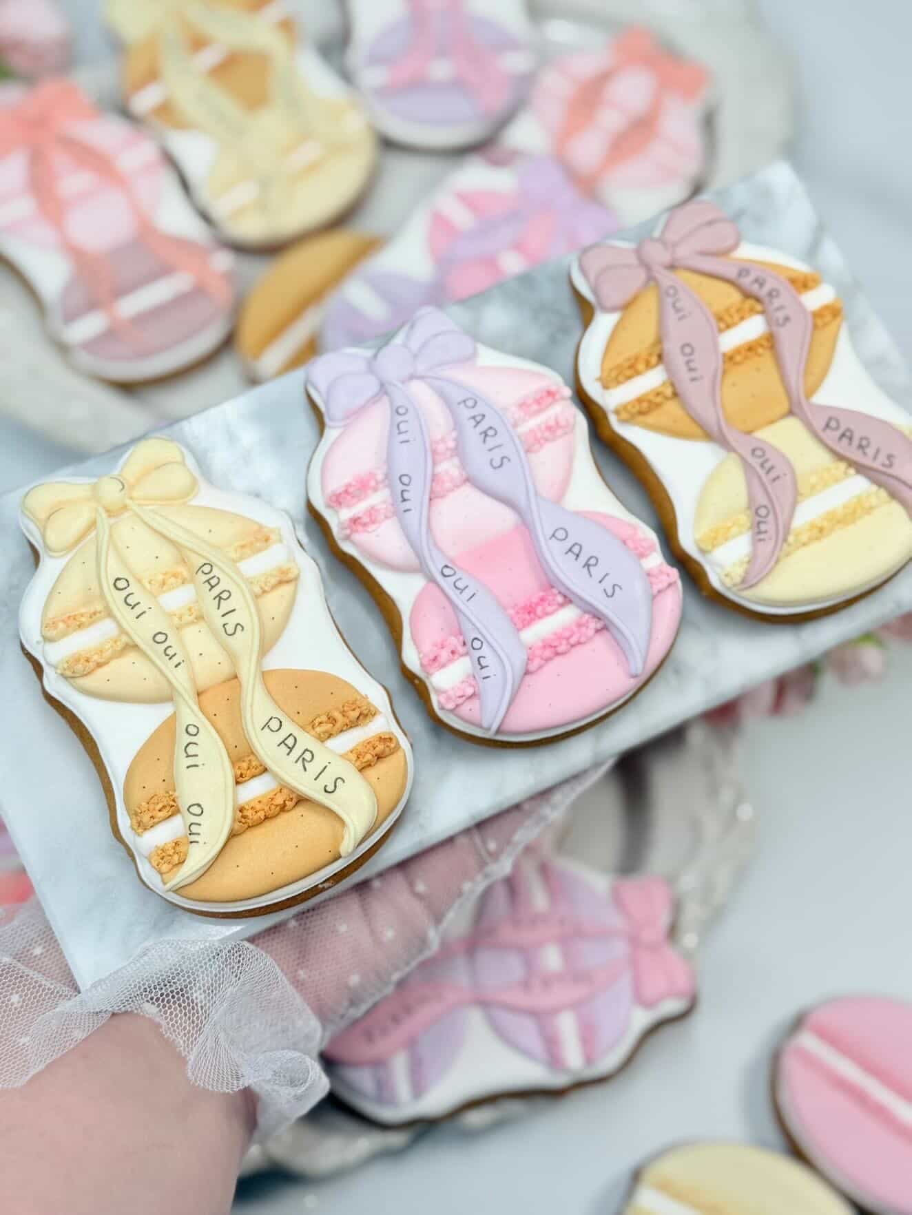 Ausstechform Macarons mit Schleife