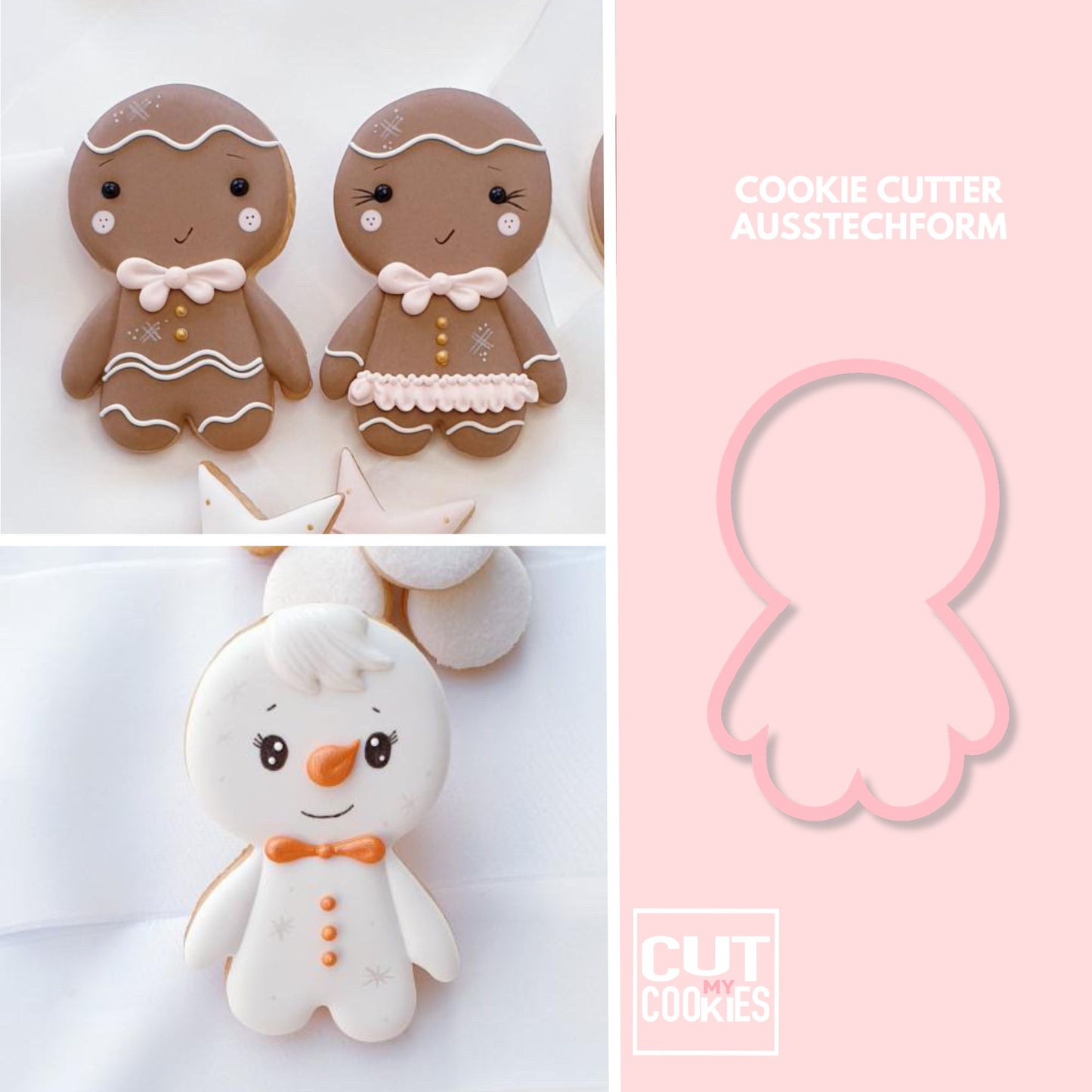 gingerbread or snowman cookie cutter