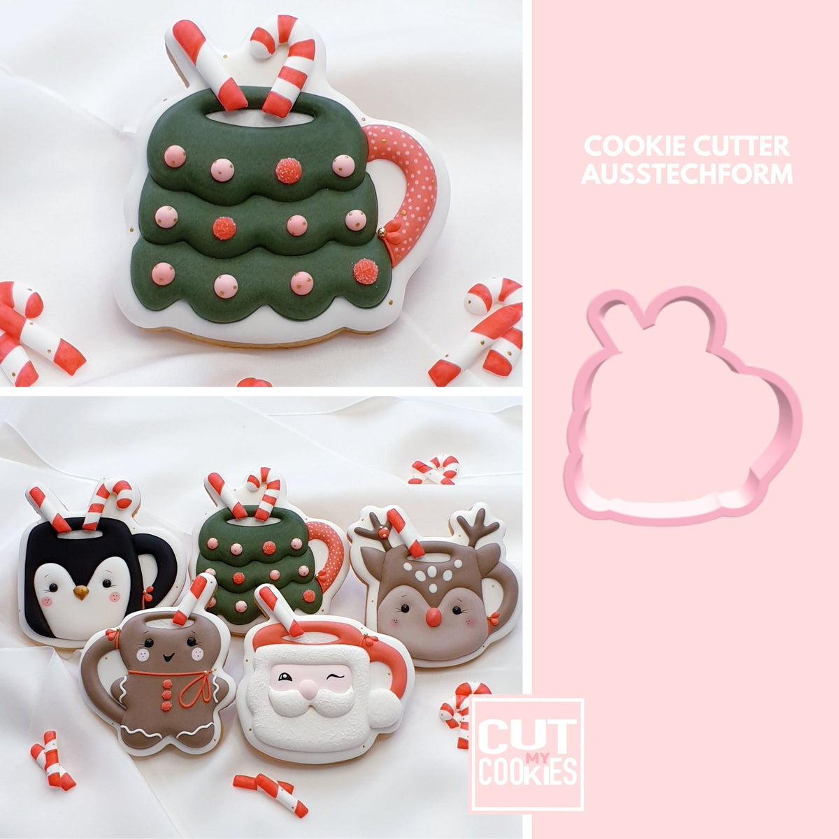 Ausstechform Tannenbaum Tasse