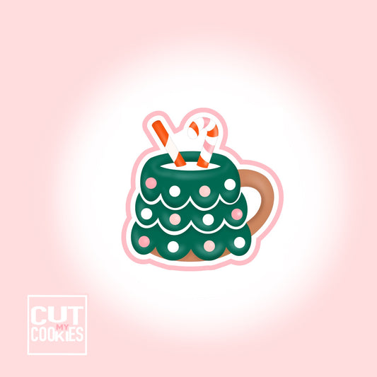 Ausstechform Tannenbaum Tasse