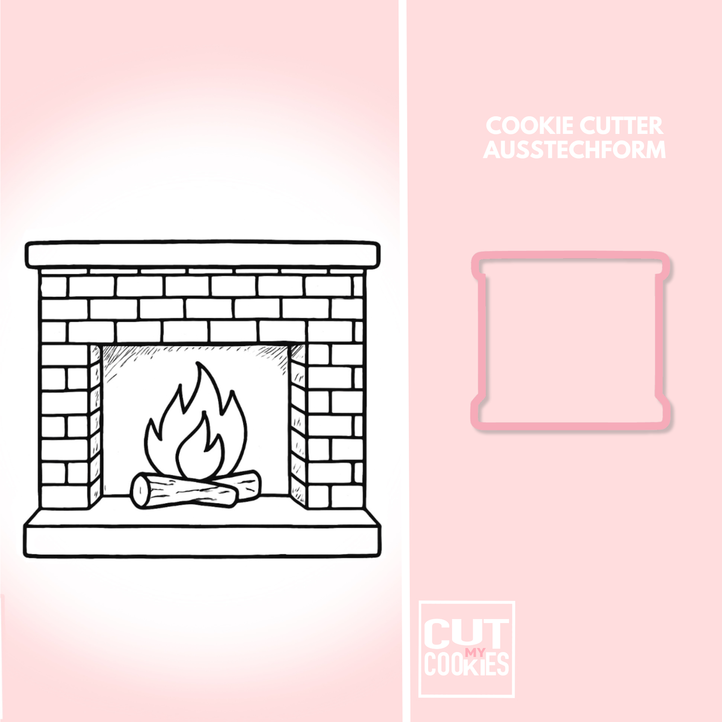 Ausstechform Kamin