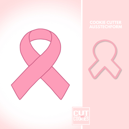 Ausstechform Pink Ribbon - Rosa Schleife
