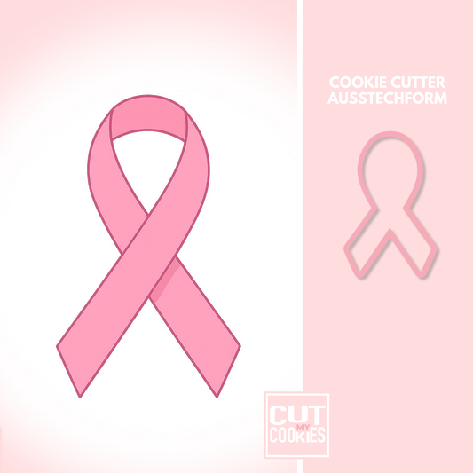 Ausstechform Pink Ribbon - Rosa Schleife 