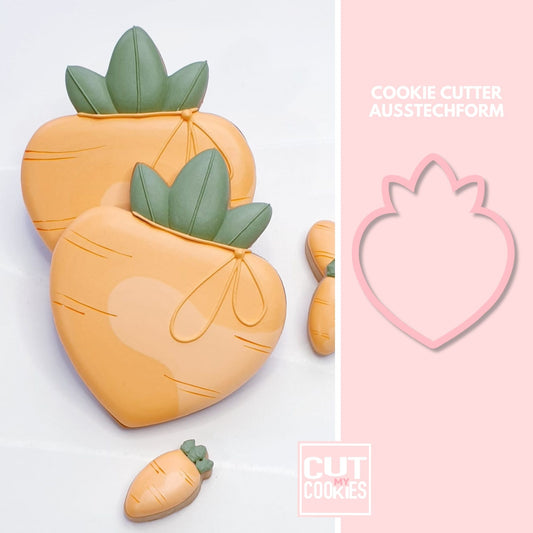 Ausstechform Karotte Herzform