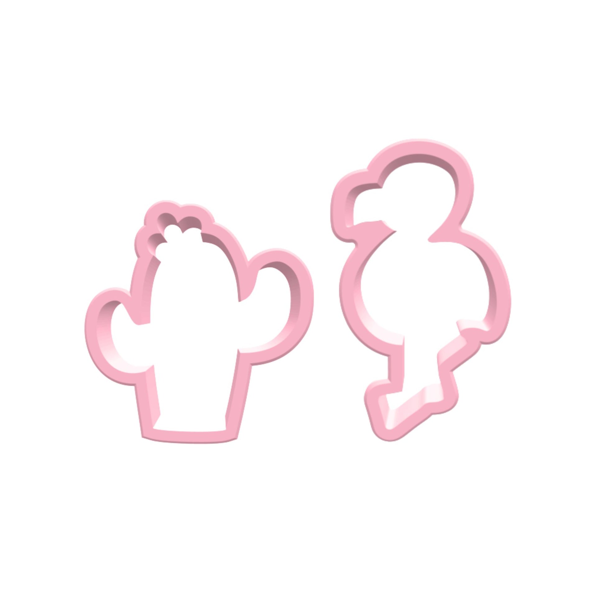 Ausstechform Kaktus und Flamingo Set