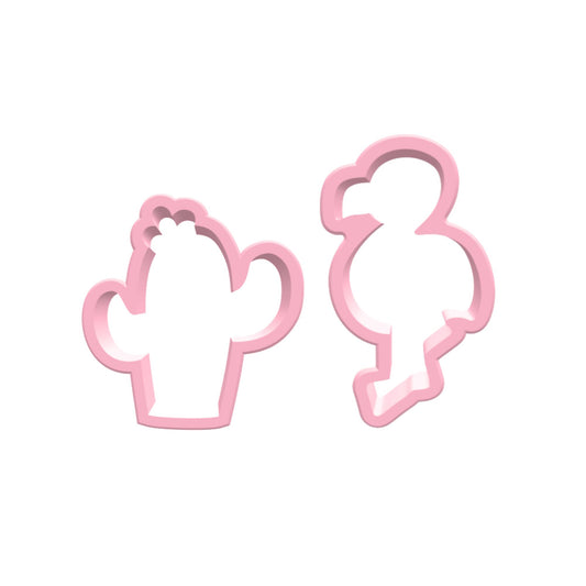 Ausstechform Kaktus und Flamingo Set