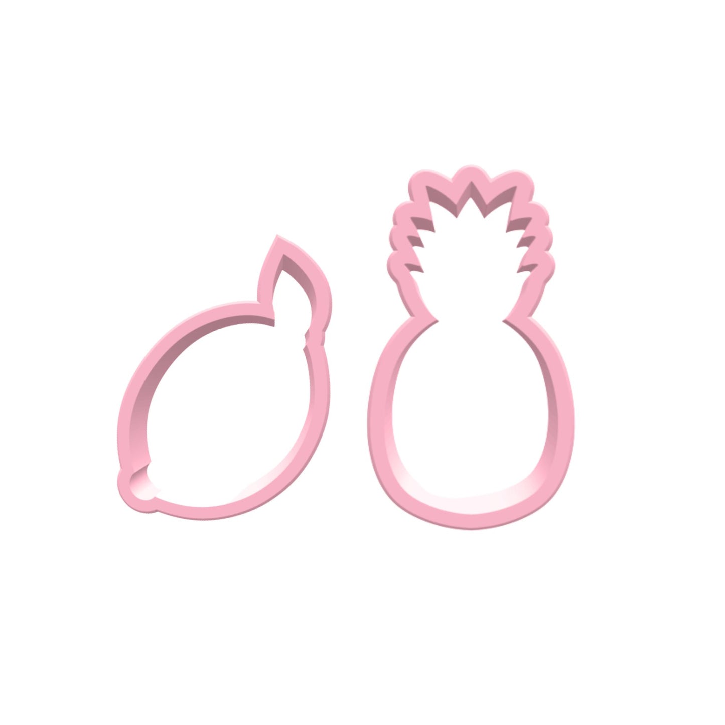Ausstechform Zitrone und Ananas Set