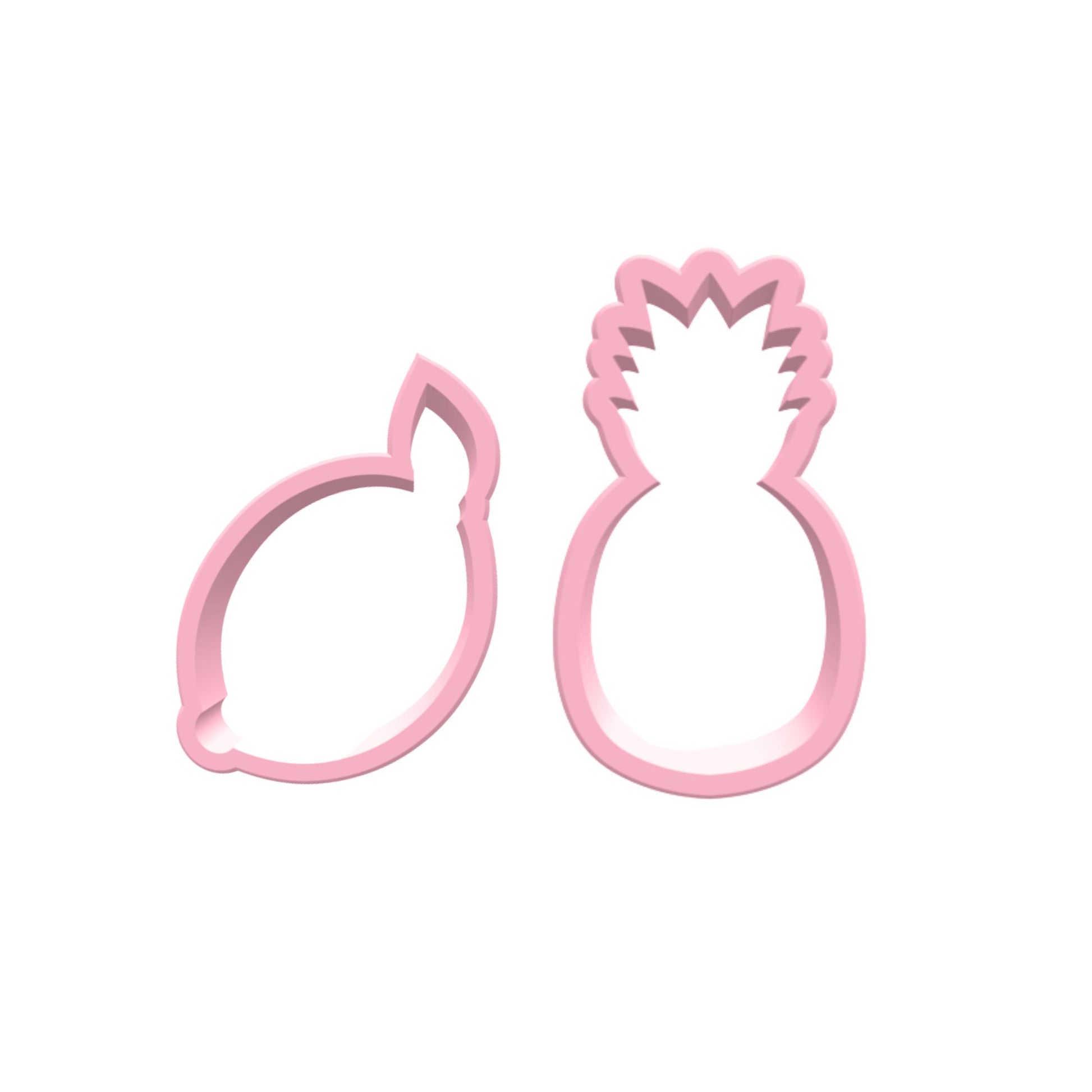 Ausstechform Zitrone und Ananas Set