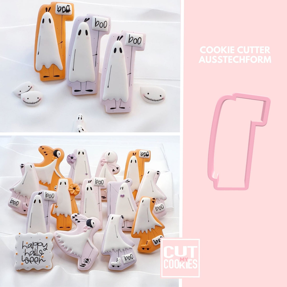 Ausstechform Geist mit Boo Tafel