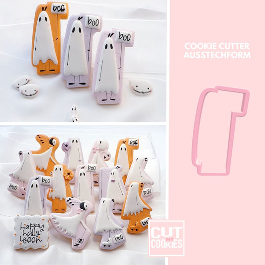 Ausstechform Geist mit Boo Tafel