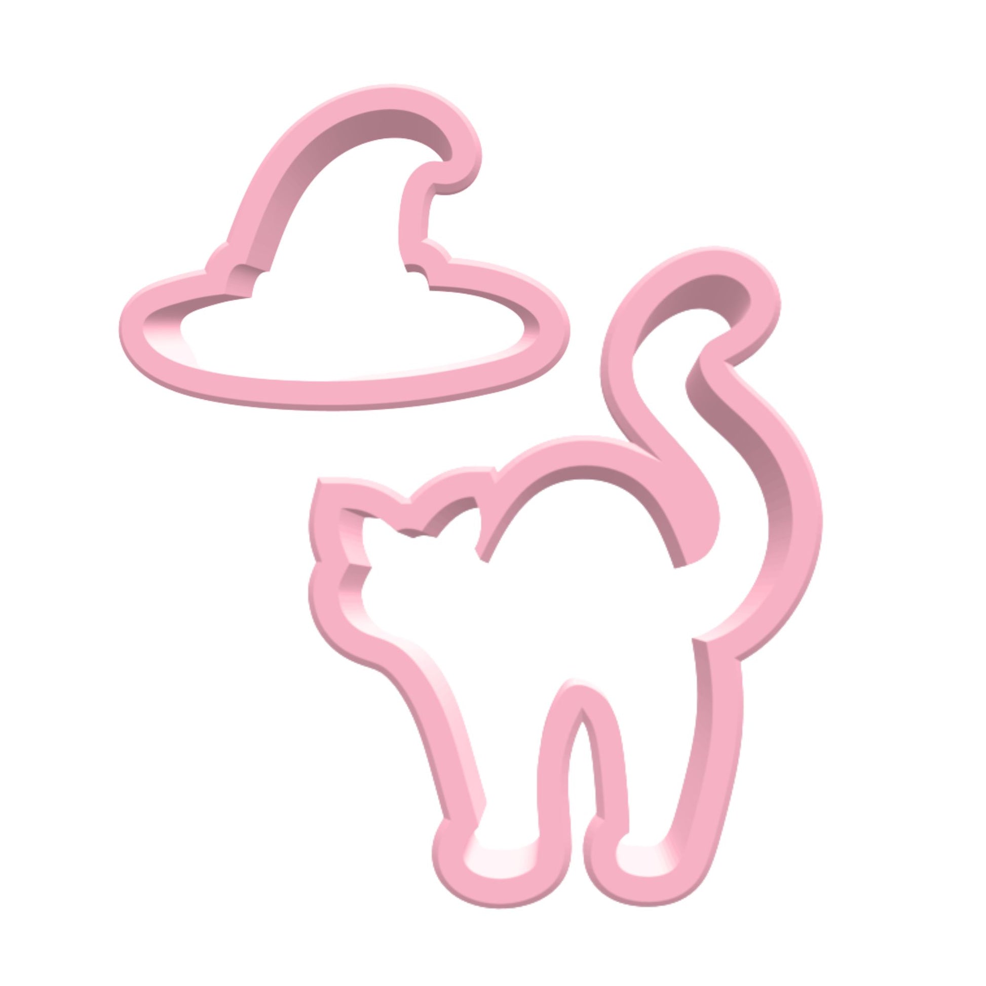 Ausstechform Katze und Hexenhut