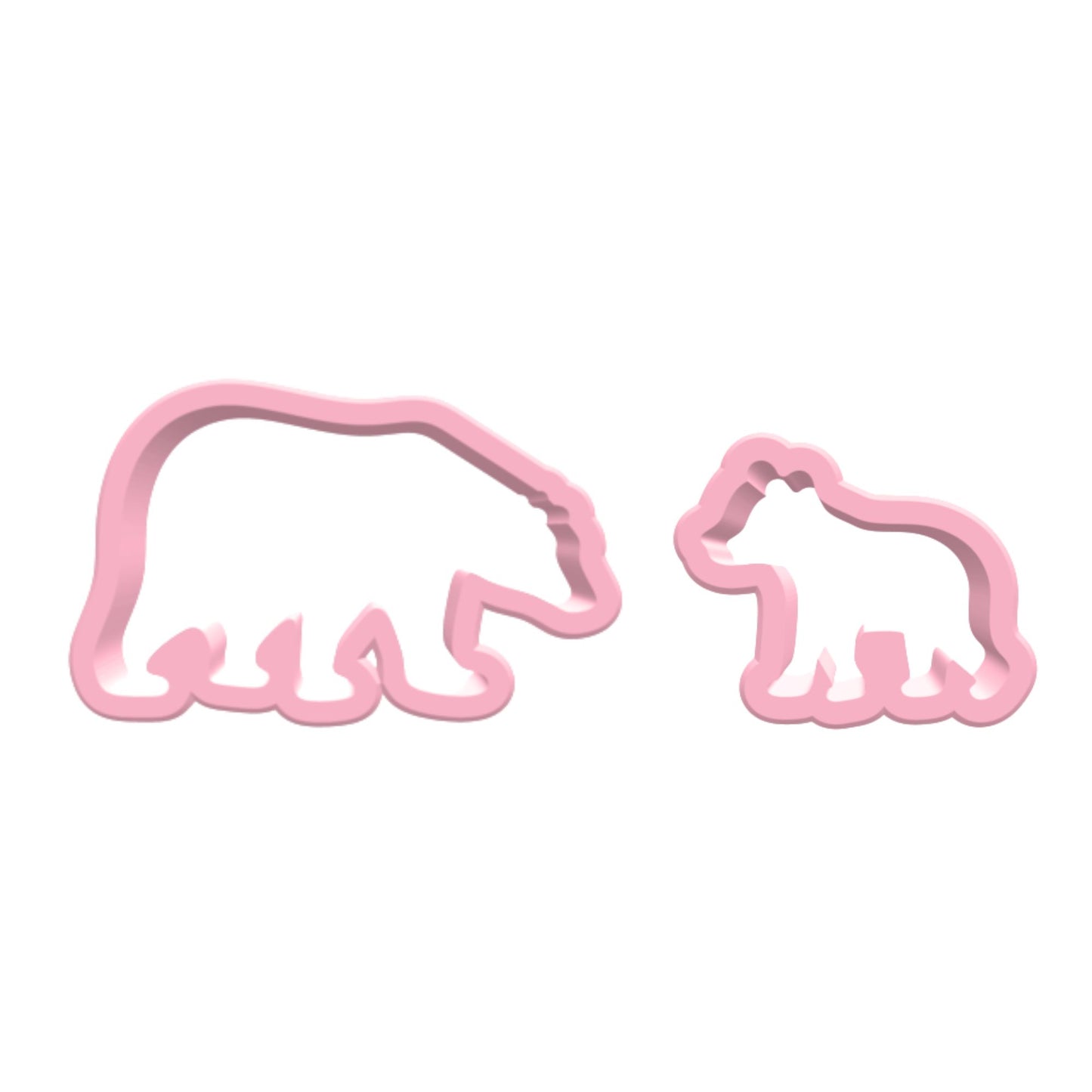 Ausstechform Eisbär mit Baby