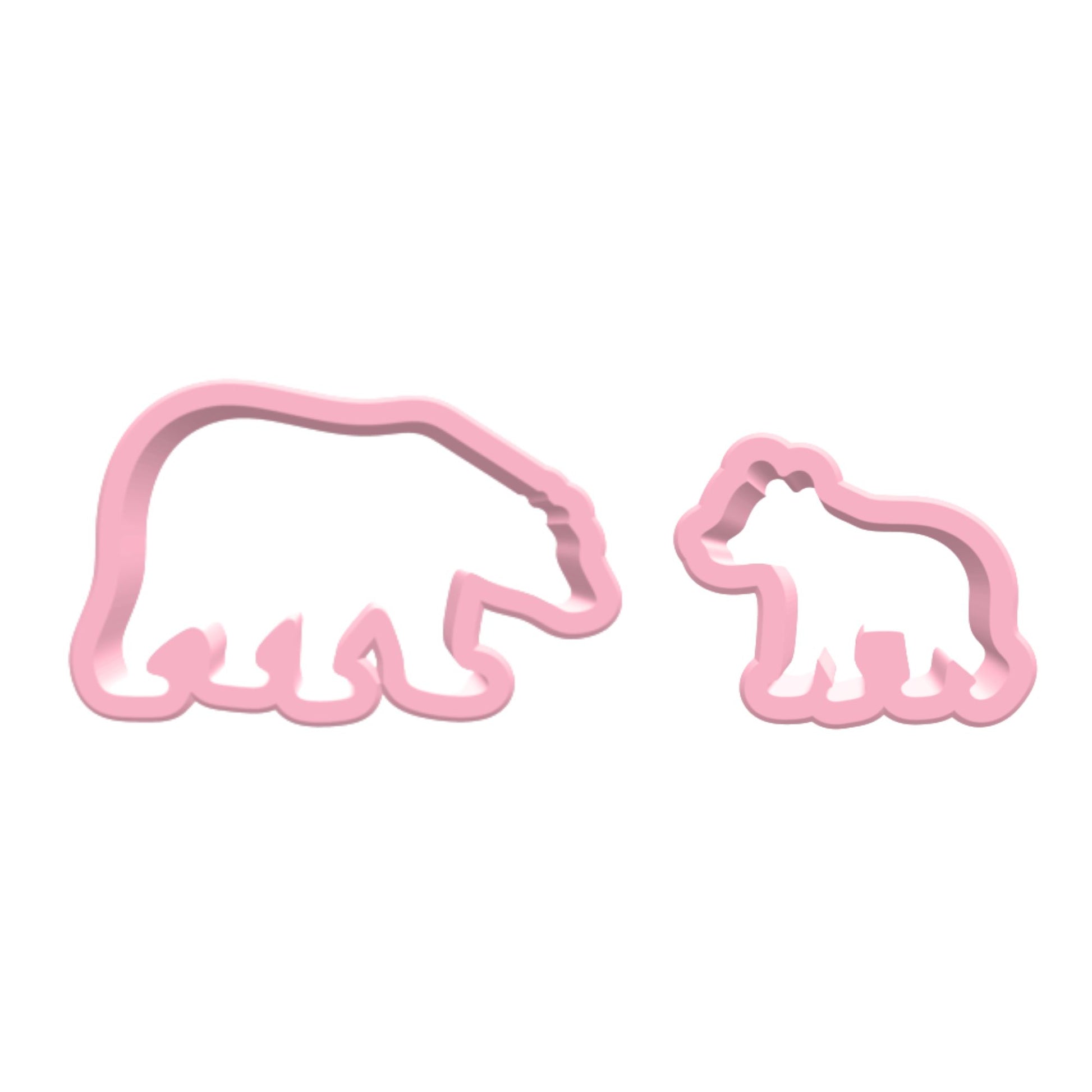 Ausstechform Eisbär mit Baby