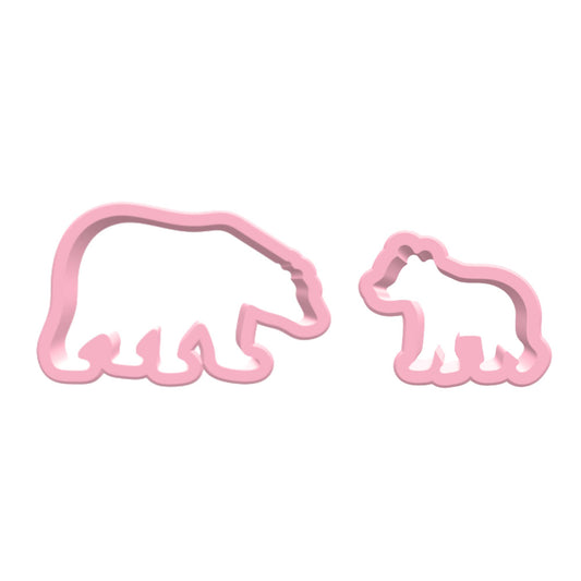 Ausstechform Eisbär mit Baby