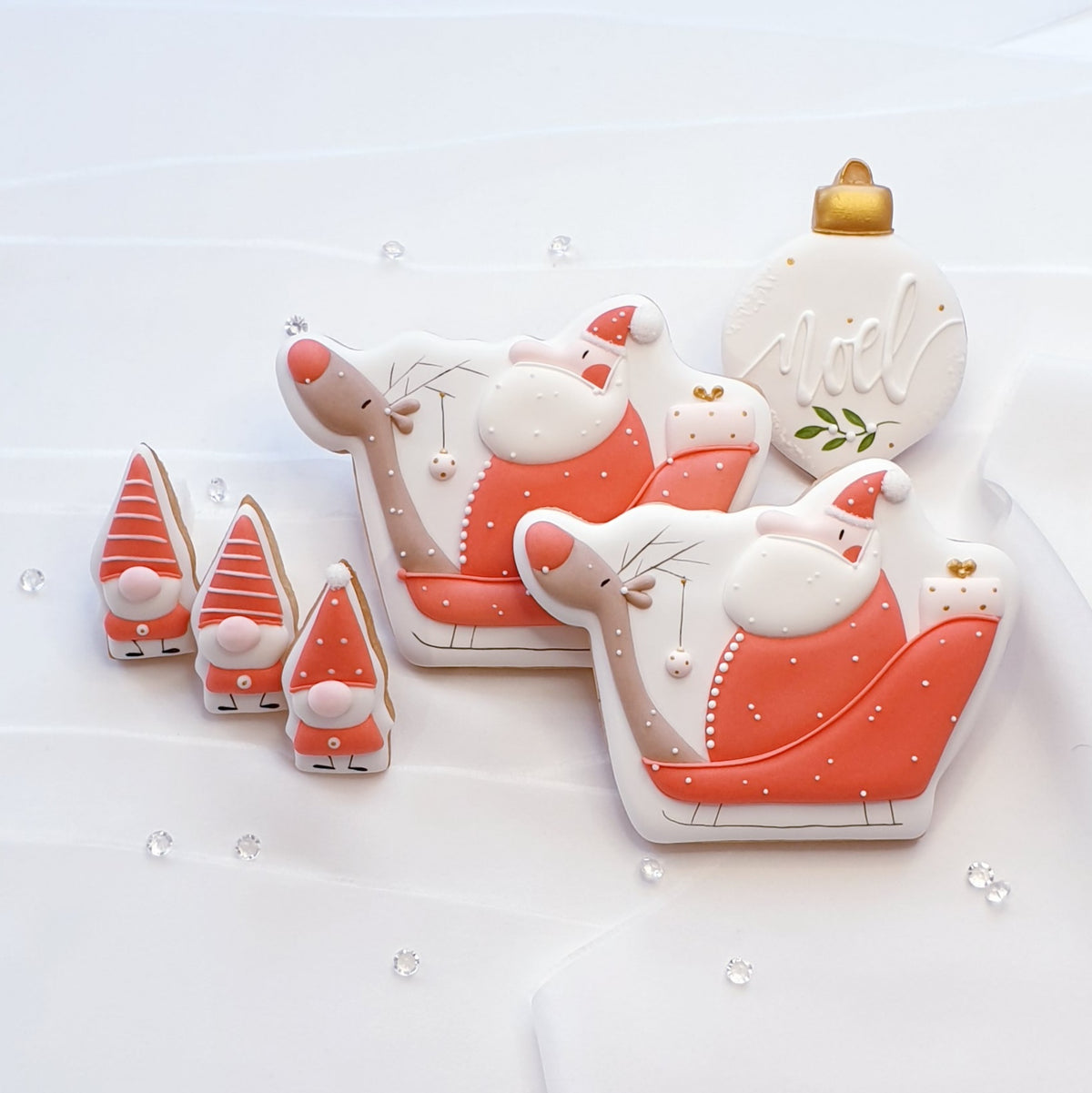 Ausstechform Santa im Schlitten