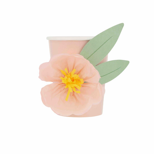 Becher - Blume, 8 Stück