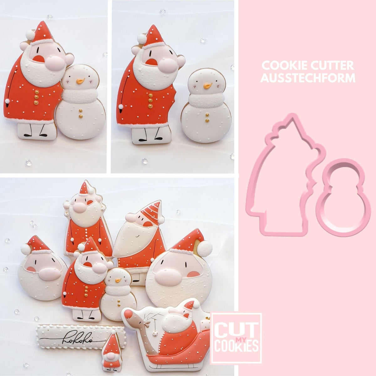 Ausstechform Santa Puzzle