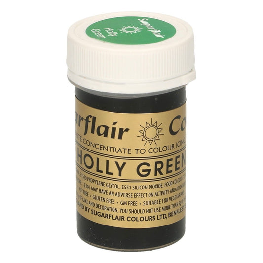 Sugarflair Paste -  Lebensmittelfarbe -Holly Grün - 25g 