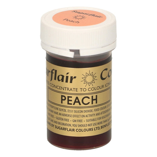 Sugarflair Paste -  Lebensmittelfarbe - Peach - Pfirsich - 25g 