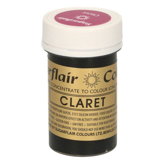 Sugarflair Paste -  Lebensmittelfarbe - Claret - 25g 