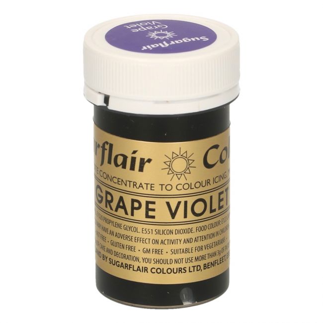 Sugarflair Paste -  Lebensmittelfarbe - Grape Violett - 25g